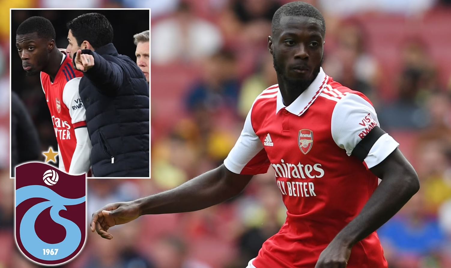Arsenal Terminate Nicolas Pepe's Contract, Now He's Playing Turkish Trabzonspor