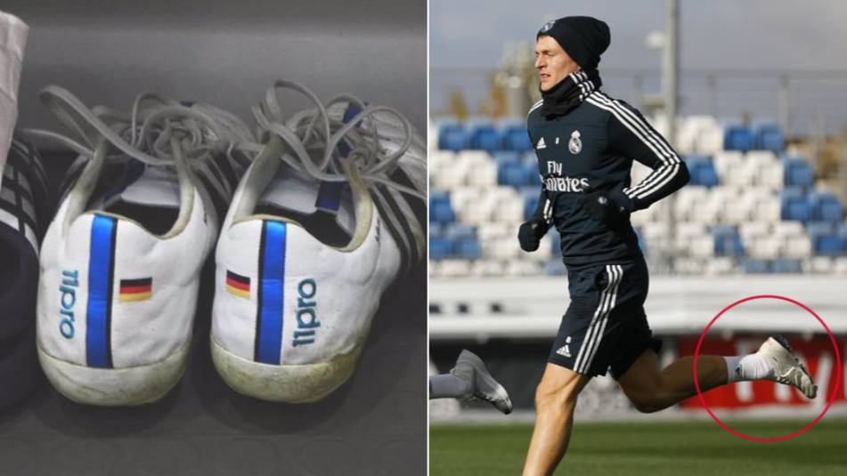 Toni Kroos's special boots at the request of Adidas